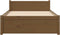 vidaXL - Bedframe - massief - hout - honingbruin - 90x190 - cm