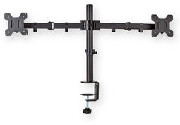 Nedis MMDOS110BK - Bureaumount - Geschikt voor 2x 32" schermen - VESA 75/100mm (2 stuks)