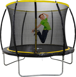 Dunlop Trampoline 6FT - 183 x 50 CM - Trampoline met Veiligheidsnet 200 CM - Kinder Trampoline - Max. 80 KG - Zwart/Geel