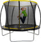 Dunlop Trampoline 6FT - 183 x 50 CM - Trampoline met Veiligheidsnet 200 CM - Kinder Trampoline - Max. 80 KG - Zwart/Geel