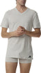 Adidas V-Neck Shirt Heren - V-hals T-shirt - Actief katoen - 3-pack (3 stuks)