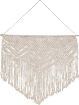 Atmosphera Wanddecoratie - Macrame XXL - 110x110cm - Decoratie - Ivoor