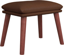 vidaXL - Voetenbank - 45x29,5x35 - cm - kunstleer - bruin