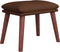 vidaXL - Voetenbank - 45x29,5x35 - cm - kunstleer - bruin