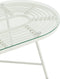 J-Line salontafel Laag Ovaal Buiten - metaal/glas - wit