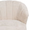 Leunstoel Crème Natuurlijk Rubberwood Foam Weefsel 71 x 75 x 76 cm
