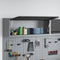 vidaXL - Wandkast - met - Gasliftdeur - - - Zwart - 100x25x35 - cm
