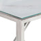 vidaXL - Wandtafel - roestvrijstaal - en - gehard - glas - zilverkleurig