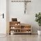 vidaXL - Schoenenkast - 102x36x60 - cm - bewerkt - hout - sonoma - eikenkleurig
