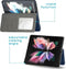 iMoshion Hoesje Geschikt voor Samsung Galaxy Z Fold 3 Hoesje Met Pasjeshouder - iMoshion Luxe Bookcase - Blauw