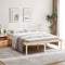 vidaXL - Seniorenbed - massief - grenenhout - 150x200 - cm