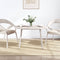 vidaXL - Tafelblad - ovaal - 100x50x2,5 - cm - massief - grenenhout - wit