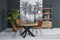 D - Livingfurn - Ronde Eetkamertafel - - Mango Hout - 150 cm - Bruin