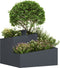 vidaXL - Tuinplanter - Antraciet - 60x60x50 - cm - Staal
