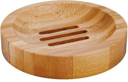 Croll & Denecke Zeepbakje – Zeephouder – Strak design – Bruin – Rond - ⌀ 10 cm - Bamboe