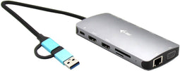 i-tec USB 3.0 - Nano Dock - 3x Display HDMI VGA LAN Power Delivery 100W