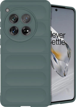 imoshion Hoesje - Geschikt voor OnePlus 12 - EasyGrip Backcover - Donkergroen
