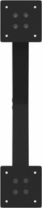 vidaXL - Salontafelpoten - 2 - st - X-vormig - 60x(30-31) - cm - staal - zwart