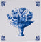 Wandtegel bloemenmand Royal Delft