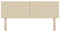 vidaXL - Hoofdbord - Knop - Gepongeerd - Crème - 140 - cm - Stof