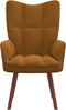 vidaXL Relaxstoel fluweel bruin