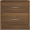 vidaXL - Nachtkastjes - 2 - st - 40x30x40 - cm - bewerkt - hout - bruin - eikenkleur