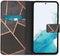 iMoshion Hoesje Geschikt voor Samsung Galaxy A54 (5G) Hoesje Met Pasjeshouder - iMoshion Design Softcase Bookcase - Zwart / Black Graphic