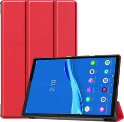 imoshion Tablet Hoes - Geschikt voor Lenovo Tab M10 Plus, Lenovo Tab M10 FHD Plus - Trifold Bookcase - Rood