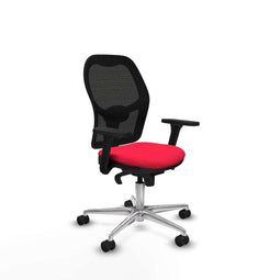 Piqueras y Crespo Jorquera - Bureaustoel - Hoogteverstelbaar met armleuning - Rood