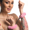 Master Series - Handboeien - Cuffed In Fur - Metalen Handboeien met kunstwollen bekleding - Roze