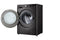 LG W4WR7096YB - Was-Droogcombinatie - 9 kg wassen 6 kg drogen - Platina zwart