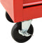 vidaXL - Gereedschapswagen - met - 14 - lades - staal - rood