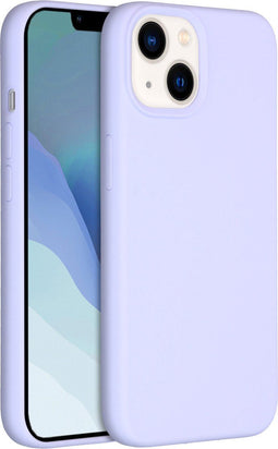 Accezz iPhone 13/14 - Liquid Silicone Backcover - Schokabsorberend - Paars
