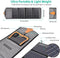Uitvouwbare draagbaar zonnepanneel - 4 panelen waterbestendige en lichtgewicht solar charger - 22 W. - 2 USB Type-A outputs - 5 V. apparaten opladen - Met 2 zwarte karabijnhaken