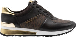 Michael Kors Allie Wrap - Dames Sneakers - Kwaliteit leder - Bruin - Maat 40