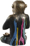 Decoratieve figuren DKD Home Decor Gouden Hars Multicolour Aap Modern (19 x 12 x 24,5 cm) (3 Stuks)