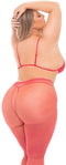 Ondergoed Set Pink Lipstick Rood (XL)