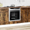 vidaXL - Ovenkast - Kalmar - bewerkt - hout - gerookt - eikenkleurig
