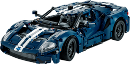 LEGO Technic 2022 Ford GT - Modelbouwpakket voor volwassenen - 1:12 schaalmodel - Donkerblauw met witte racestrepen
