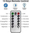 LED lichtsnoer op batterij – 2 stuks 8M met afstandsbediening – 8 standen