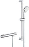 GROHE Grohtherm - Thermostatische opbouw douchemengkraan - Glijstang en handdouche - Chroom