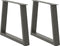 vidaXL - Eettafelpoten - 2 - st - V-vormig - 60x(42-43,3) - cm - staal - antraciet