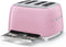 Smeg TSF03PKEU - Broodrooster - 4 brede sleuven 2000 W - Roze