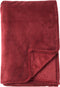 Dutch Decor - HARVEY - Plaid 150x200 cm - superzachte deken van fleece - Merlot - bordeaux rood - Mooie kwaliteit
