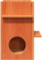 vidaXL - Kattenhuis - 43x43x60 - cm - massief - grenenhout - wasbruin
