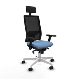 Bureaustoel met hoofdsteun Piqueras y Crespo 3D026N1 Hemelsblauw