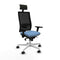 Bureaustoel met hoofdsteun Piqueras y Crespo 3D026N1 Hemelsblauw