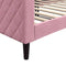 vidaXL - Slaapbank - 90x200 - cm - fluweel - roze
