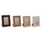 Fotolijsten Home ESPRIT Wit Bruin Beige Lichtbruin Fluweel Kristal Modern 16 x 2 x 21 cm (4 Stuks)