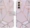 iMoshion Hoesje Geschikt voor Samsung Galaxy S21 Hoesje Met Pasjeshouder - iMoshion Design Softcase Bookcase - Meerkleurig / Pink Graphic